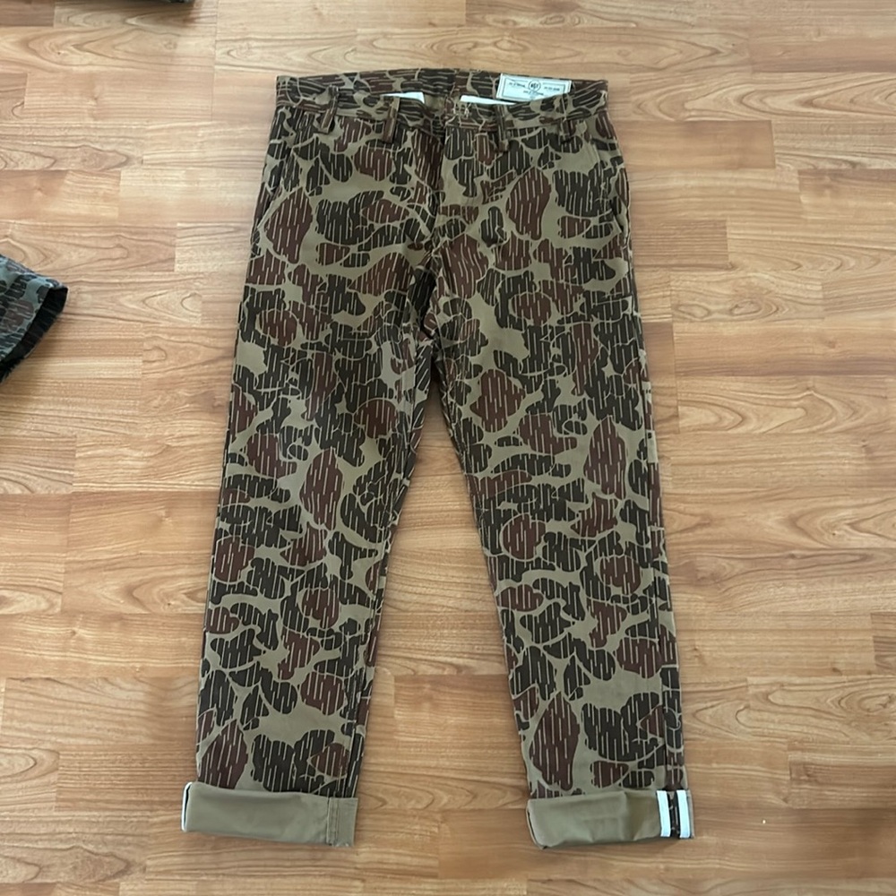 Rgt rogue territory 30 selvedge twill camo pants